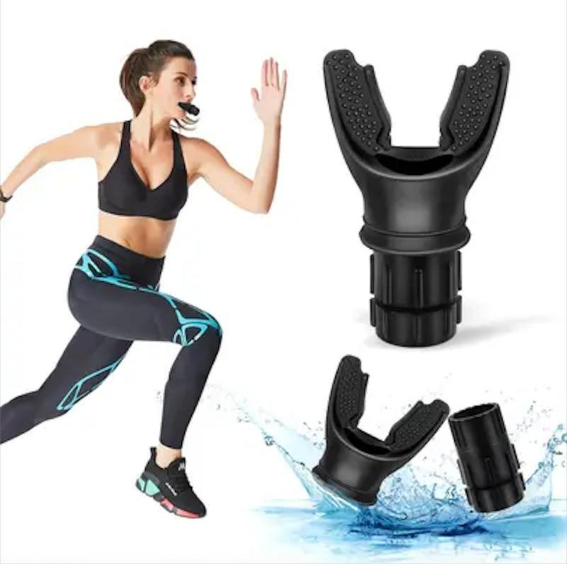 Lung Exerciser Expander Device Portable Lung Capacity Training with Adjustable Resistance for Fitness Enhancing Lung Function and Stamina Gains Black Workout Equipment Compact & Portable Design