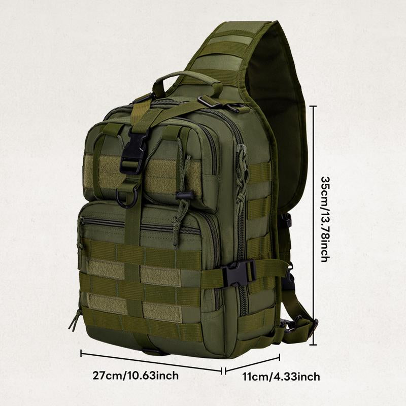 Springtok Portable Cycling Breast Bag,Outdoor Multi-Functional Camo Breast Bag,Cycling Bag,Survival Bag,Travel Accessories,Men'S Messenger Bag,Suitable for Camping,Hiking and Fishing,Bug Bag,Travel Bag,Biker Purse