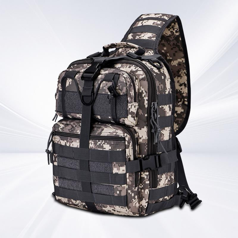 Springtok Portable Cycling Breast Bag,Outdoor Multi-Functional Camo Breast Bag,Cycling Bag,Survival Bag,Travel Accessories,Men'S Messenger Bag,Suitable for Camping,Hiking and Fishing,Bug Bag,Travel Bag,Biker Purse