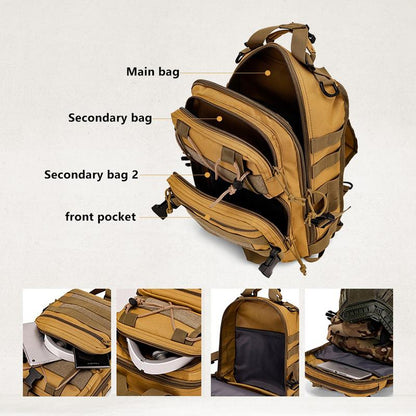 Springtok Portable Cycling Breast Bag,Outdoor Multi-Functional Camo Breast Bag,Cycling Bag,Survival Bag,Travel Accessories,Men'S Messenger Bag,Suitable for Camping,Hiking and Fishing,Bug Bag,Travel Bag,Biker Purse